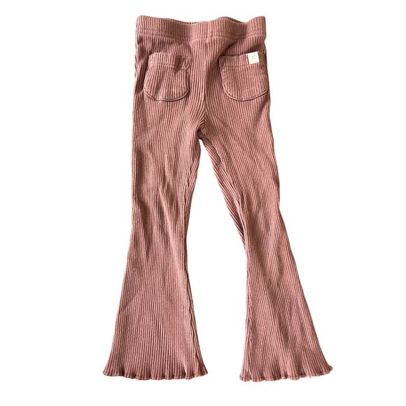 Easy Peasy 2T Cotton Toddler Leggings Rib Flare - Picture 1 of 6